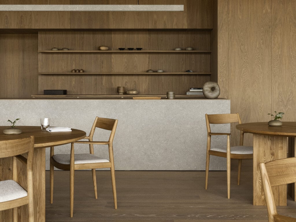 Karimoku Case N-DC01 Kinuta Armchair (Upholstered)