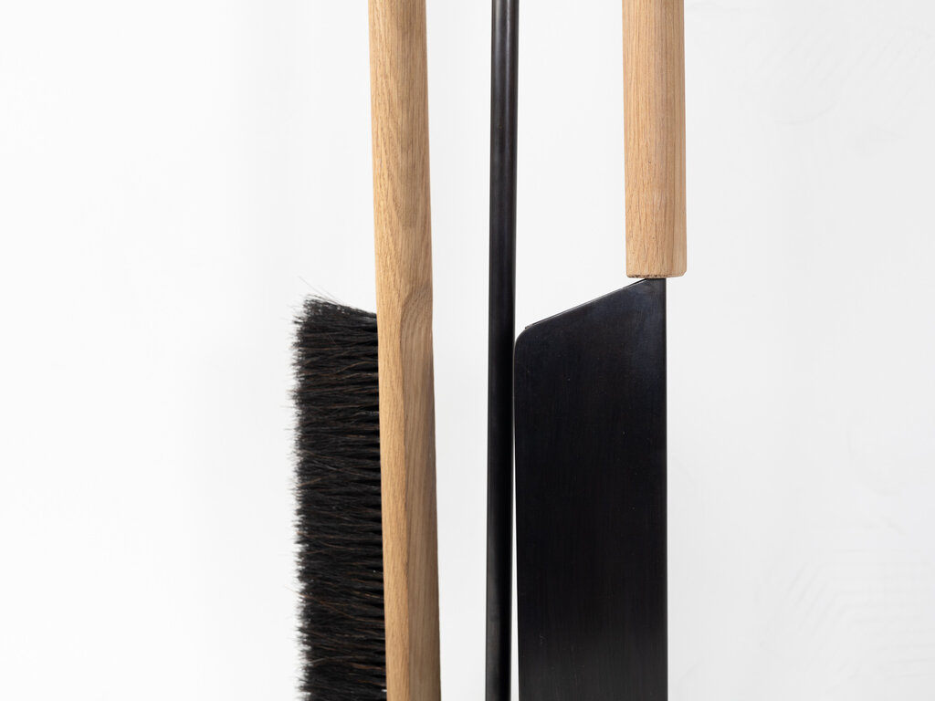 Thom Fougere for Mjölk Blackened Fire Tools, Oak