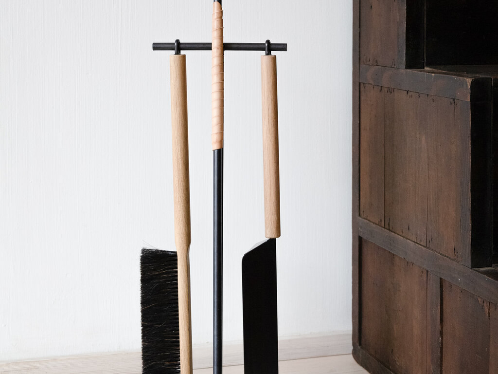 Thom Fougere for Mjölk Blackened Fire Tools, Oak