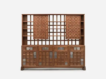 De La Espada Arts and Crafts 4-Unit Cabinet (Woven Timber)