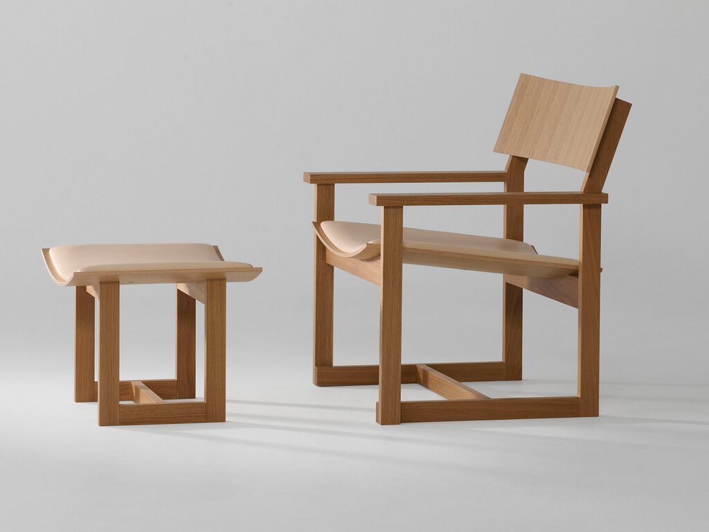 Koyori Makuri Lounge Chair (Upholstered Seat)