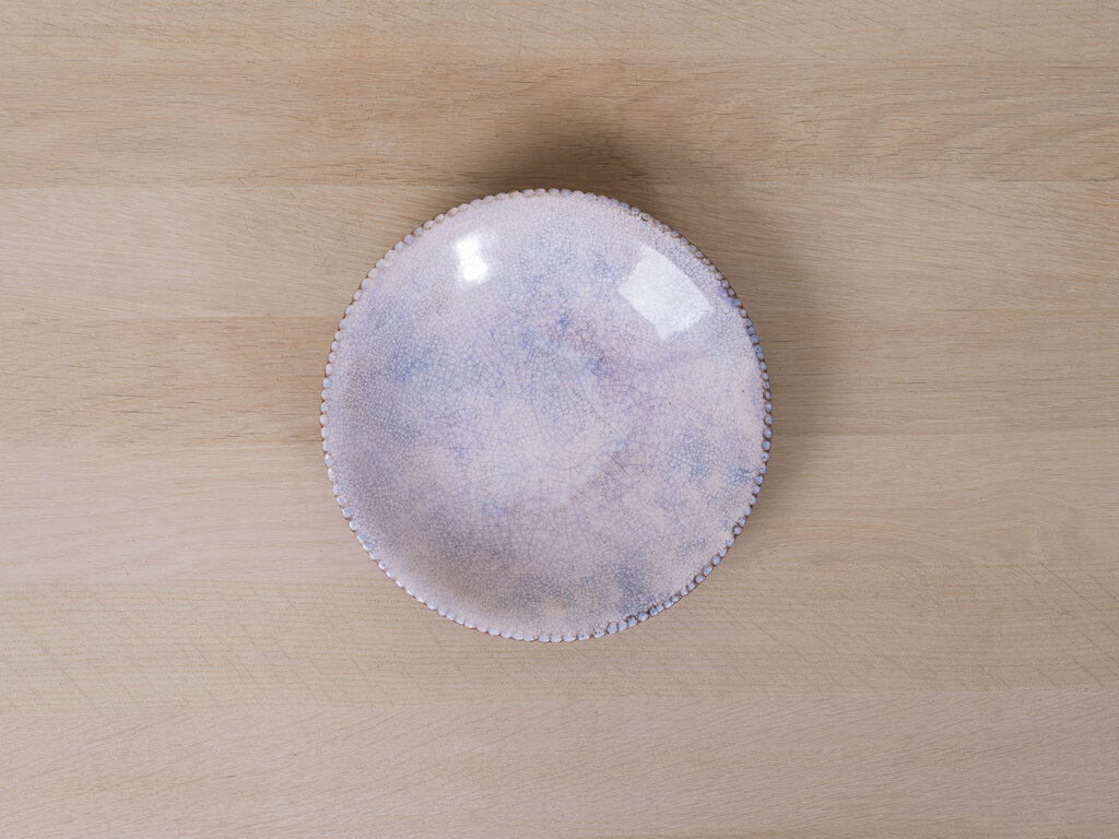 Yoji Yamada Medium White Glaze Dish 24