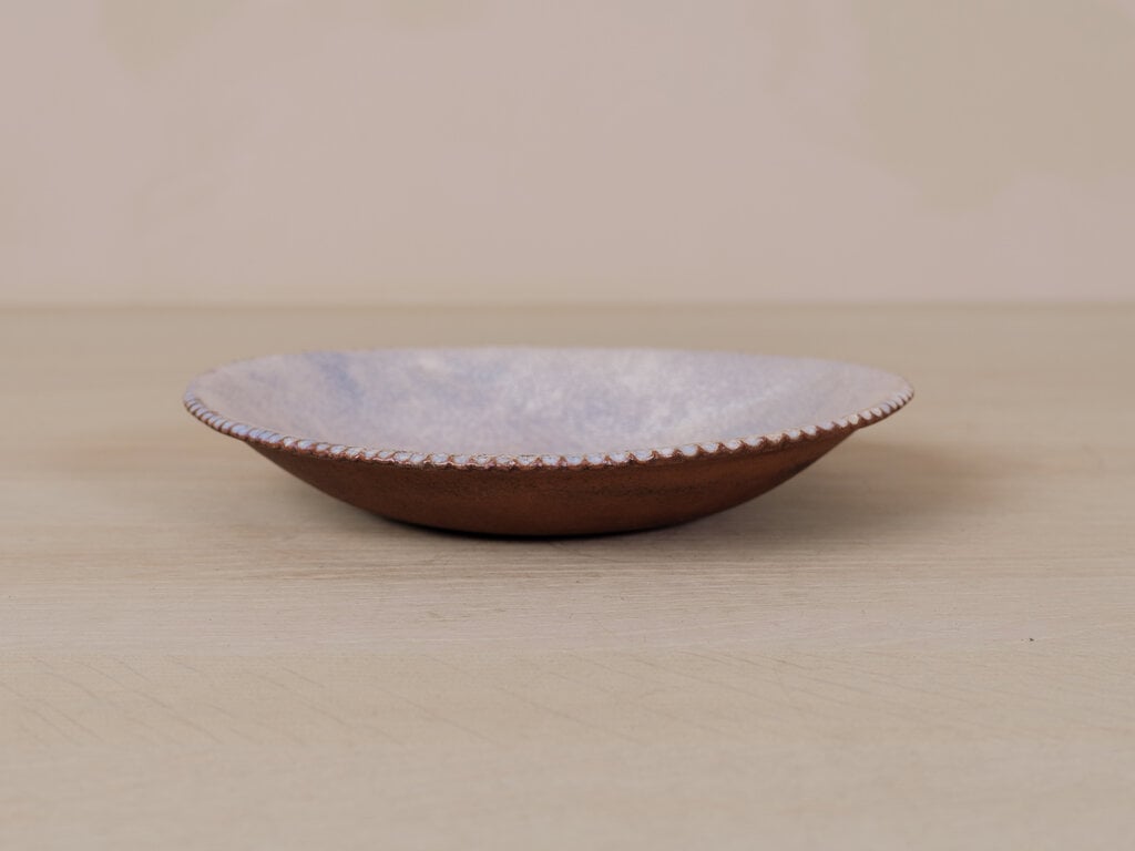 Yoji Yamada Medium White Glaze Dish 24