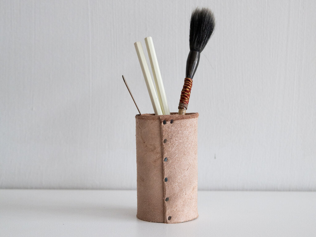 Kentaro Masumitsu Small Leather Pen Stand