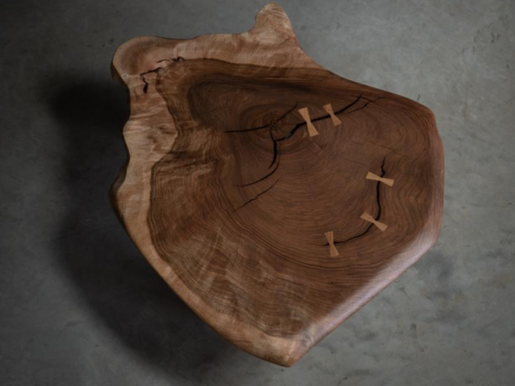 Bobby Mills 400 Year Old English Walnut Low Table