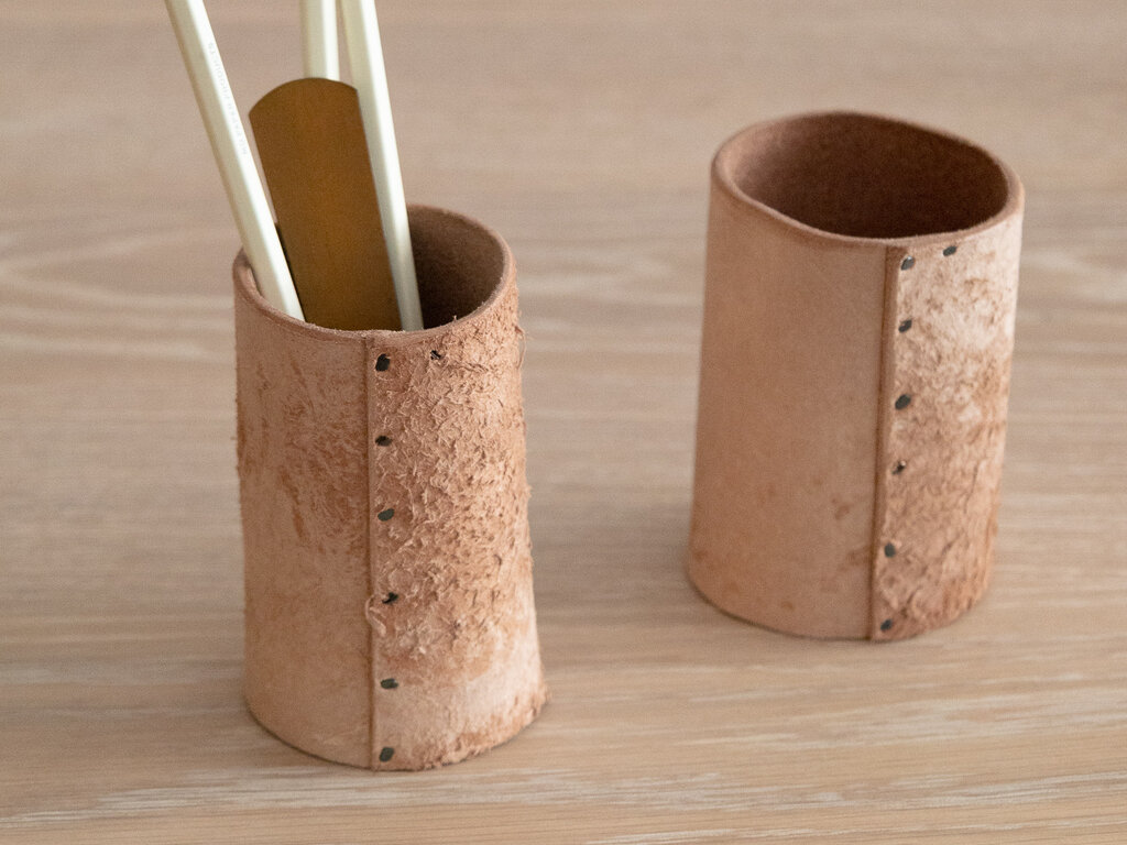 Kentaro Masumitsu Small Leather Pen Stand