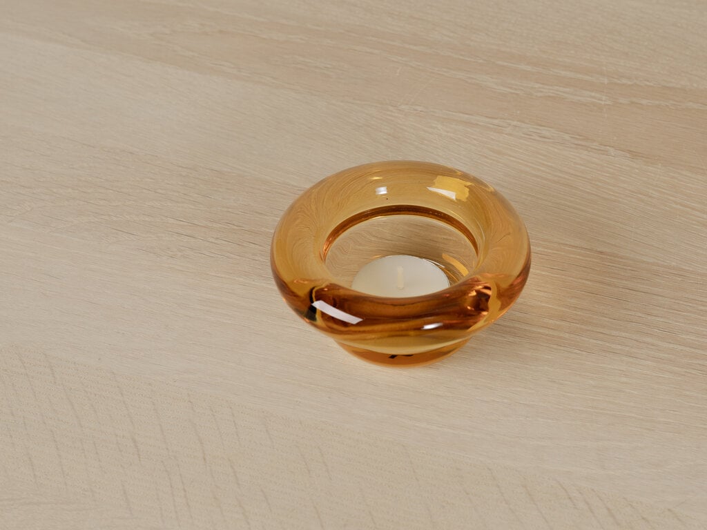 Nedre Foss Sirkel Tealight Holder (Amber)