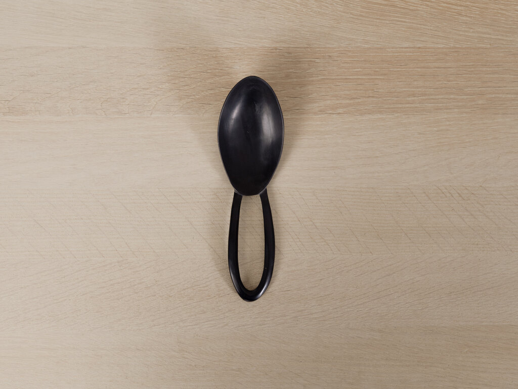 Jurgen Lehl Black Horn Open Handle Spoon