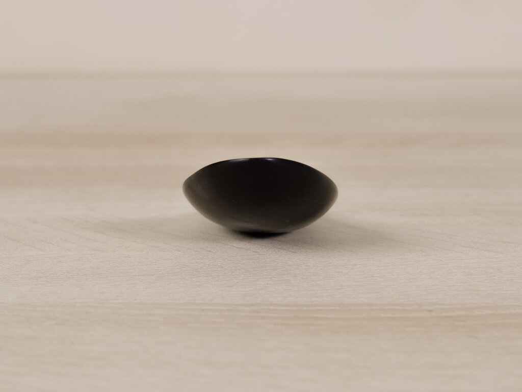 Jurgen Lehl Black Horn Open Handle Spoon