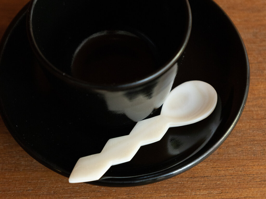 Jurgen Lehl Hand Carved Shell Spoon