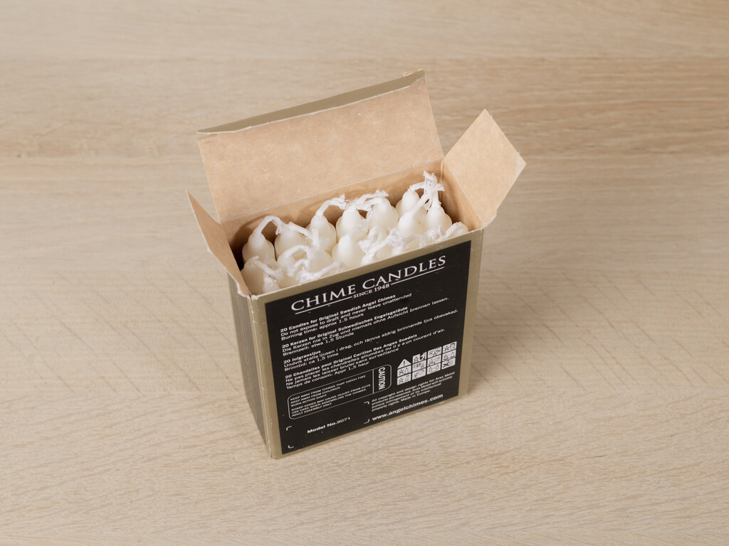 Swedish Angel Chime Candles, Box of 20