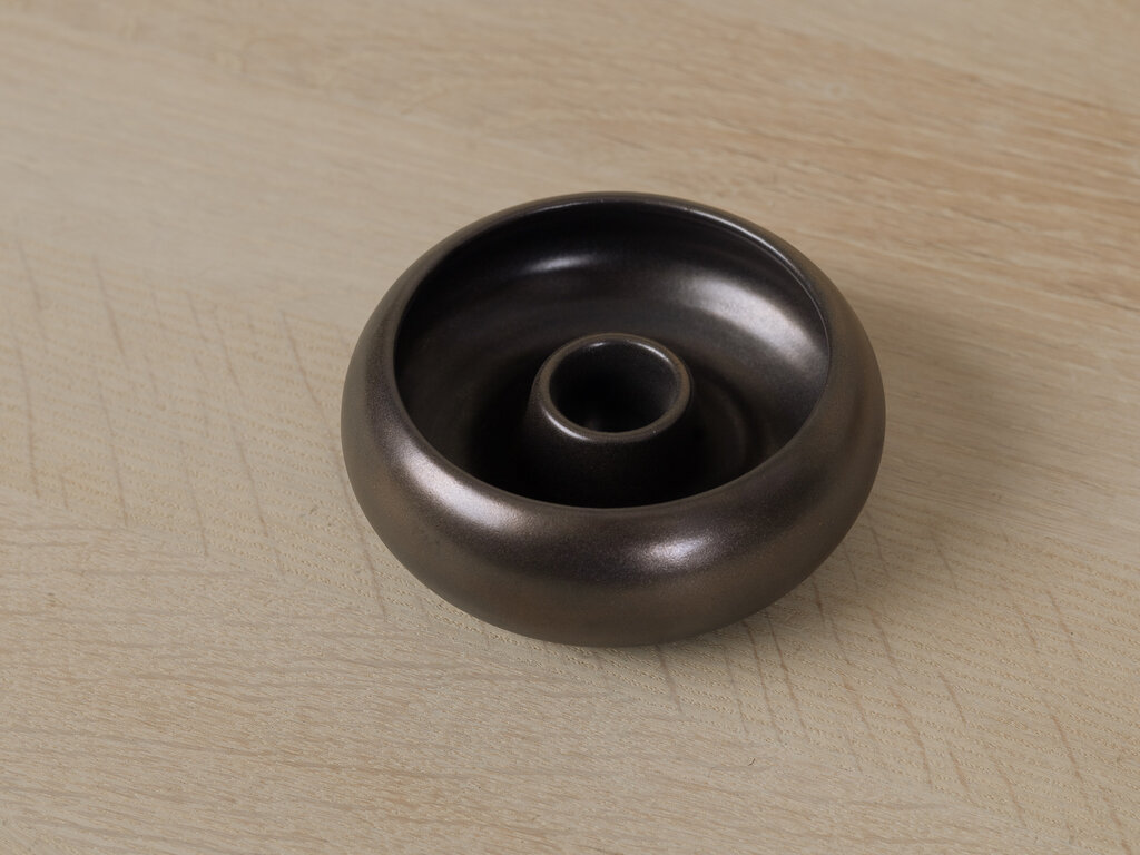 Carly Waito Candle Holder, Dark Bronze