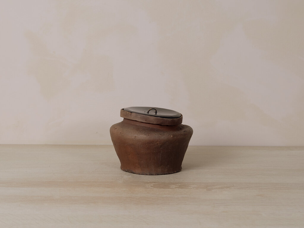 Antique Tokoname Fushiki Water Jar, Kamakura Period