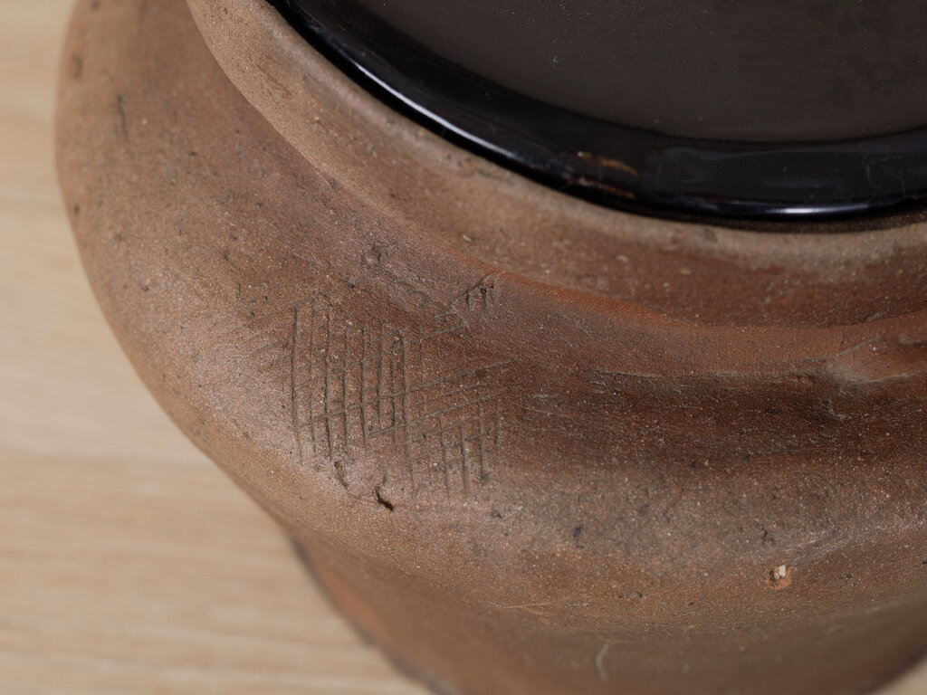 Antique Tokoname Fushiki Water Jar, Kamakura Period