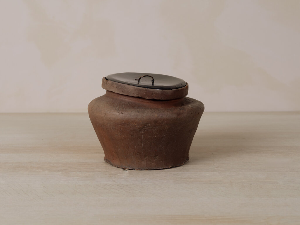 Antique Tokoname Fushiki Water Jar, Kamakura Period