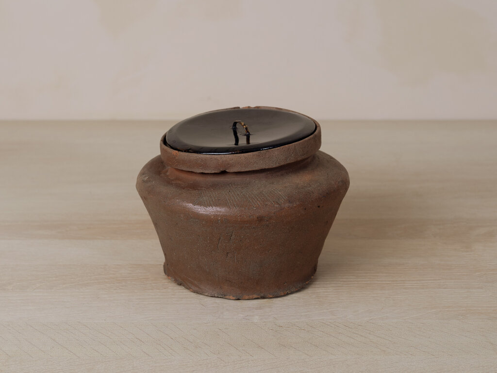 Antique Tokoname Fushiki Water Jar, Kamakura Period