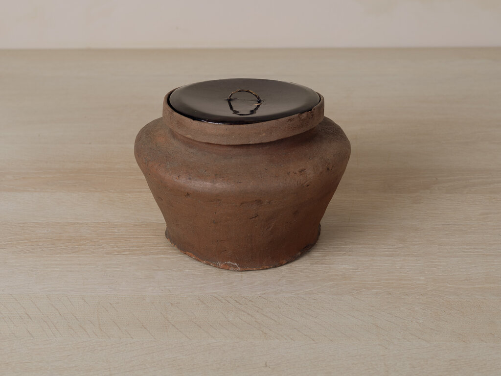 Antique Tokoname Fushiki Water Jar, Kamakura Period