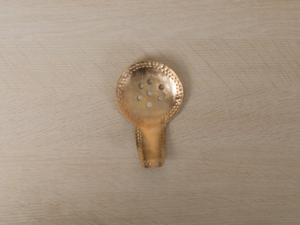 Mami Hasegawa Large Brass Spoon w Perforations