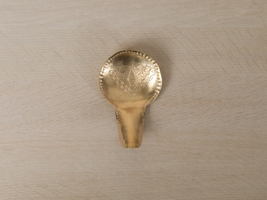 Mami Hasegawa Large Brass Spoon, Moth