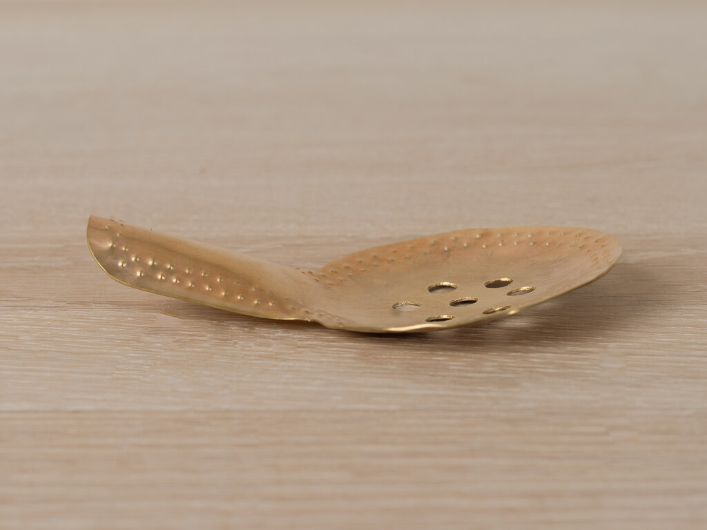 Mami Hasegawa Large Brass Spoon w Perforations
