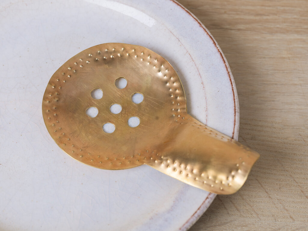 Mami Hasegawa Large Brass Spoon w Perforations