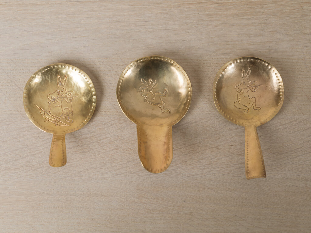 Mami Hasegawa Large Brass Spoon, Hare No. 3