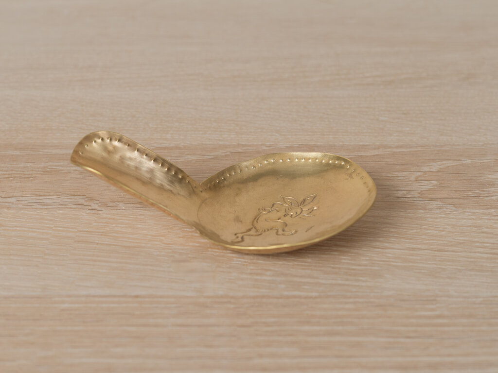 Mami Hasegawa Large Brass Spoon, Hare No. 1