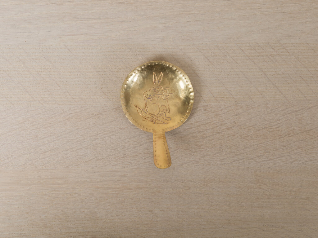 Mami Hasegawa Large Brass Spoon, Hare No. 3
