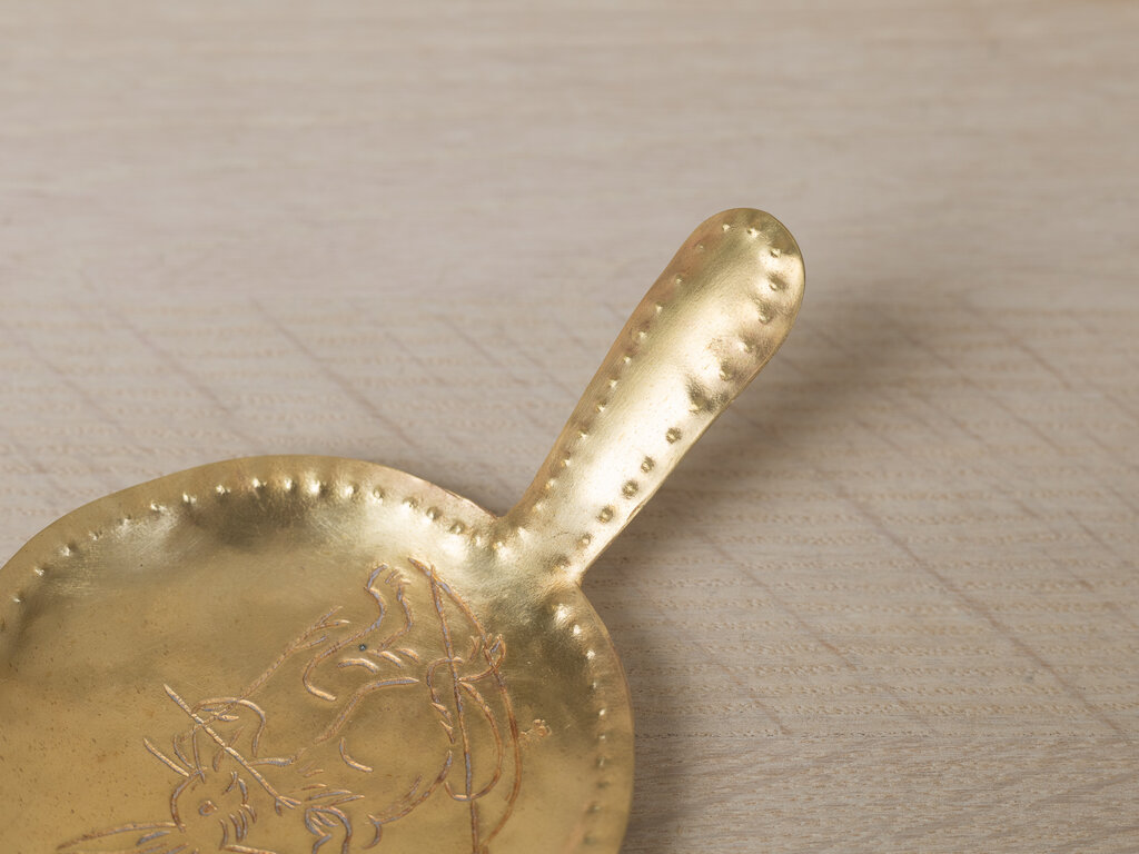 Mami Hasegawa Large Brass Spoon, Hare No. 3