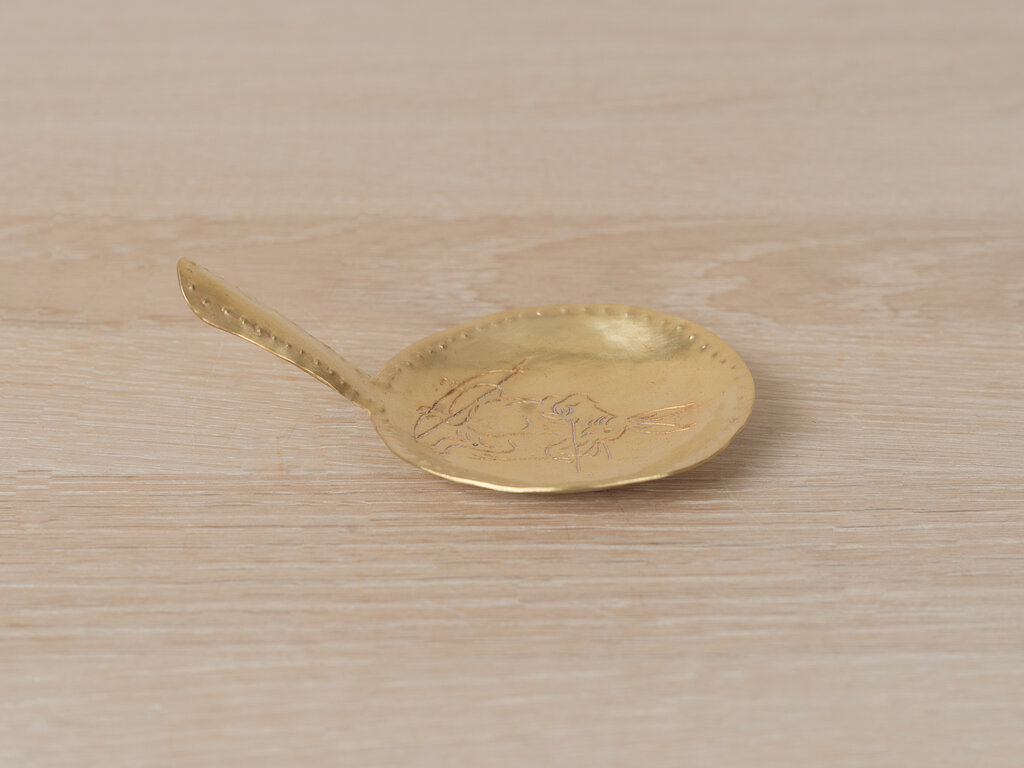 Mami Hasegawa Large Brass Spoon, Hare No. 3