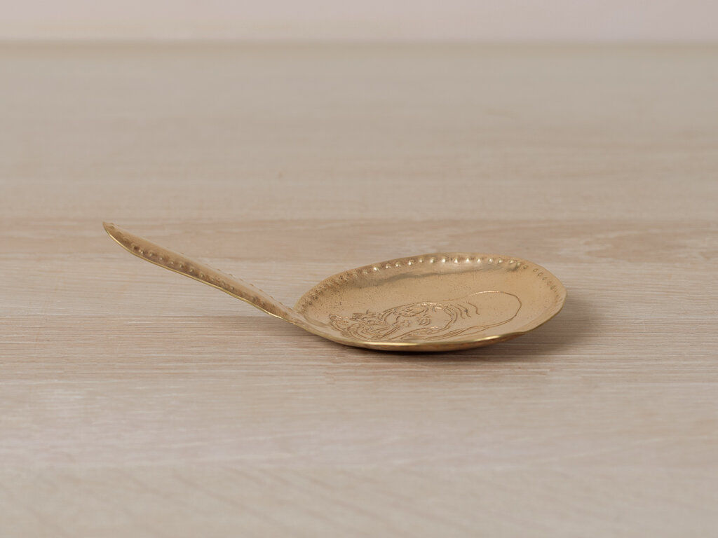 Mami Hasegawa Large Brass Spoon, Elephant