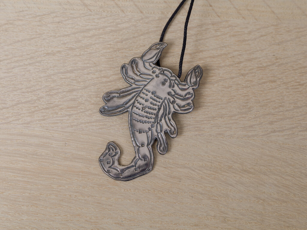 Mami Hasegawa Silver Pendant, Scorpio