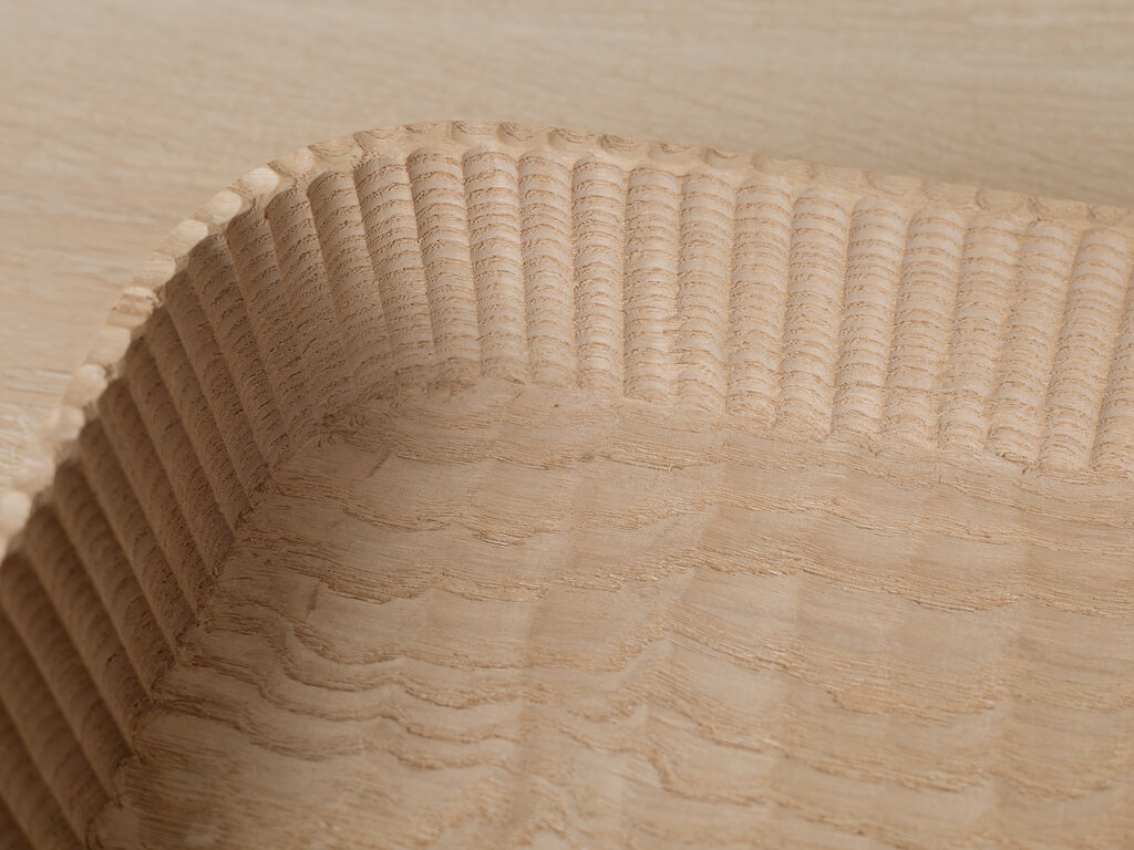 Deep Carved Tray by Shingo Tsukuda