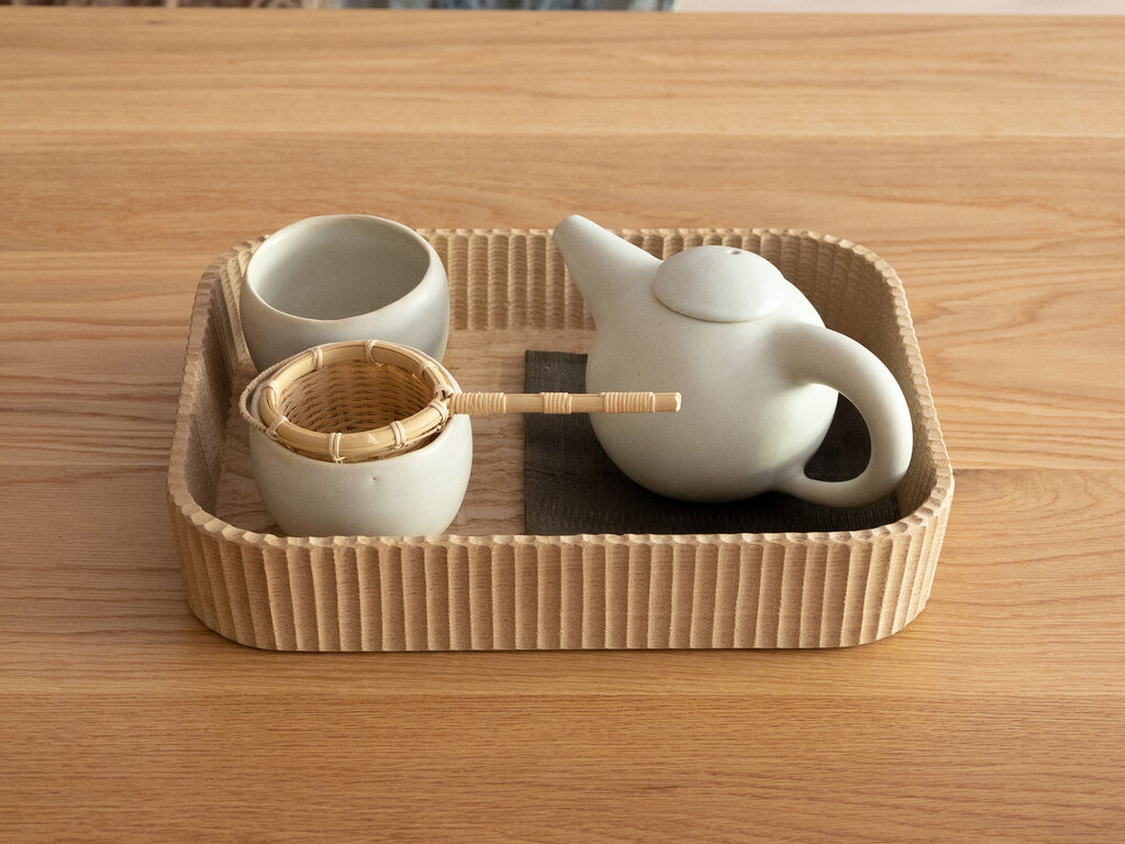 Deep Carved Tray by Shingo Tsukuda