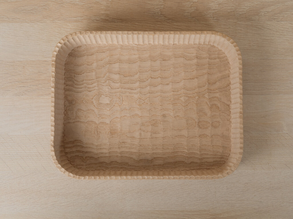 Deep Carved Tray by Shingo Tsukuda