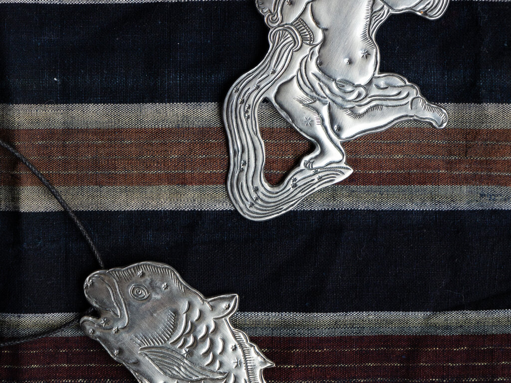 Mami Hasegawa Silver Pendant, Aquarius