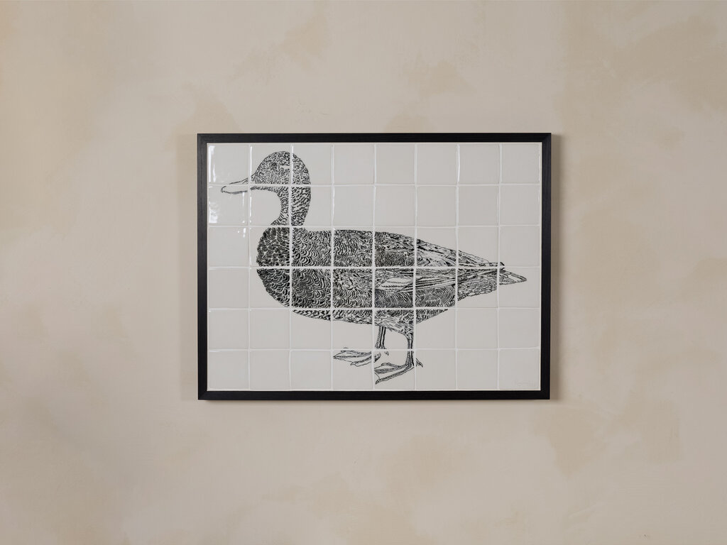 Renaud Sauvé Porcelain Tile with Large Duck