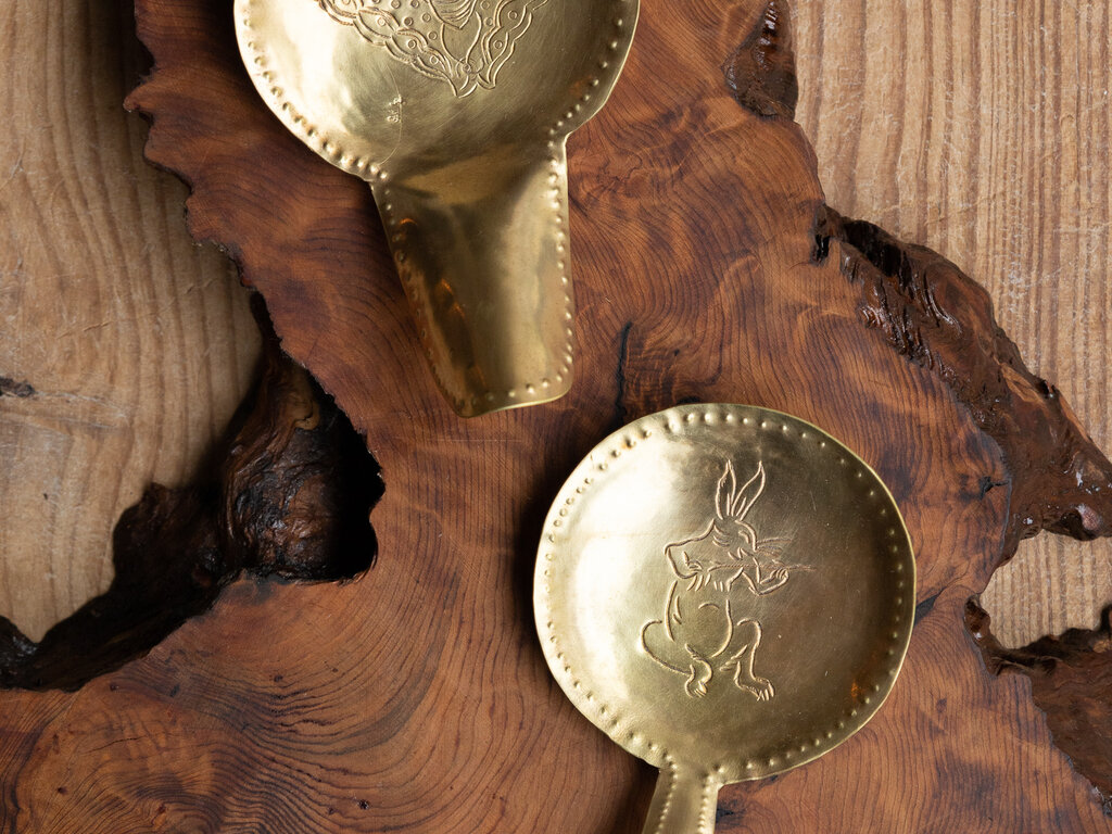 Mami Hasegawa Large Brass Spoon, Moth