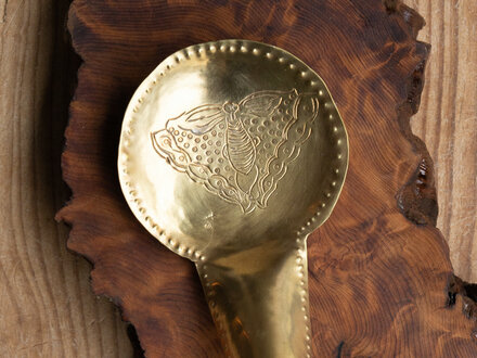 Mami Hasegawa Large Brass Spoon (Moth)