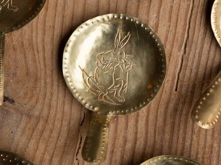 Mami Hasegawa Large Brass Spoon (Hare No. 3)