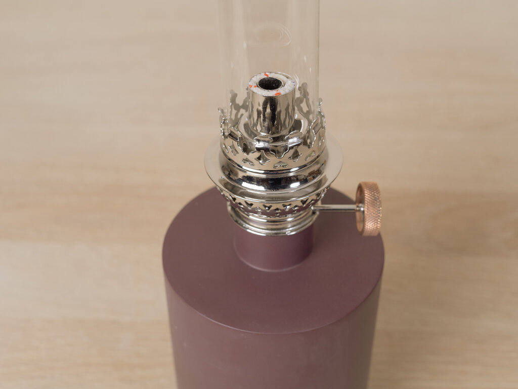 Broberg & Ridderstrål for Klong Patina Oil Lamp Small, Dark Red