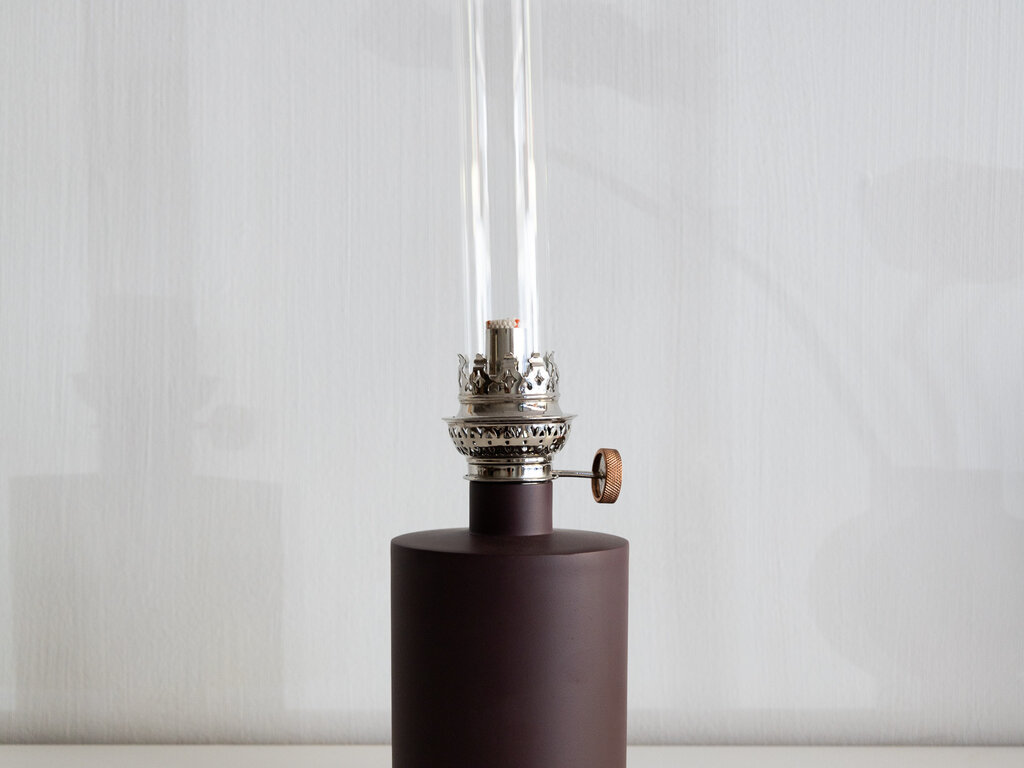 Broberg & Ridderstrål for Klong Patina Oil Lamp Small, Dark Red