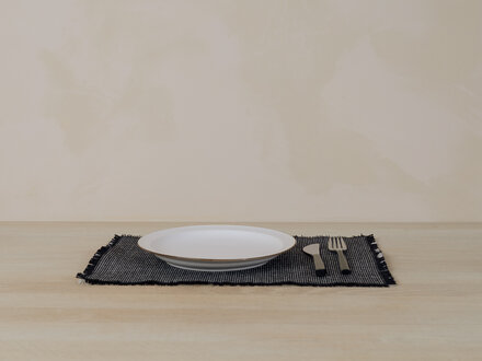 Mourne Textiles Mourne Check Placemats (Slate, Set of 4)