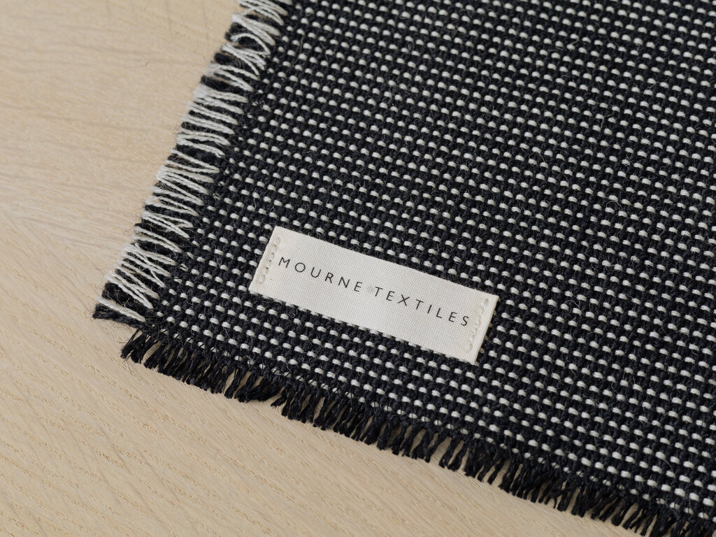 Mourne Textiles Mourne Check Placemats (Slate, Set of 4)
