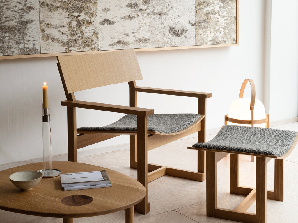 Koyori Makuri Lounge Chair (Upholstered Seat)