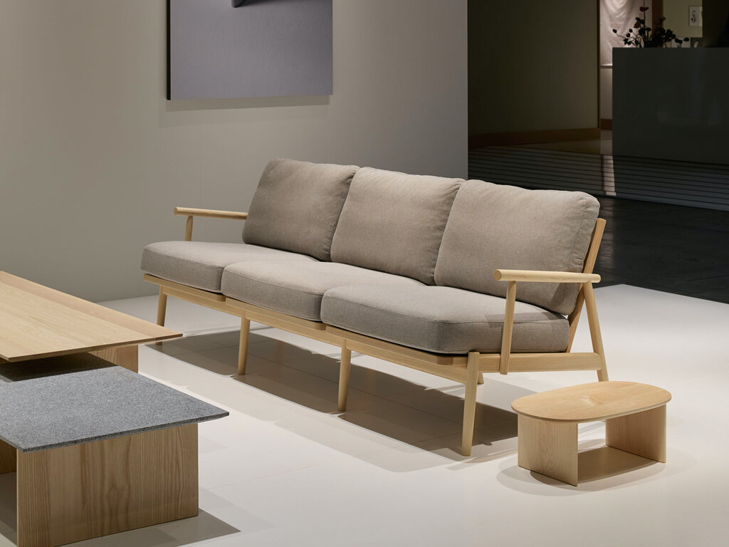 Jasper Morrison for Maruni Lightwood Three-Seater Sofa