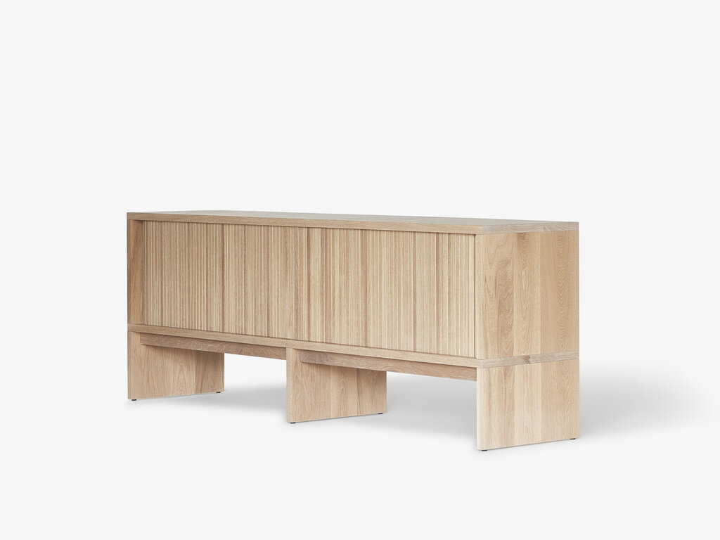 Thom Fougere for Mjölk Tambour Credenza White Oak