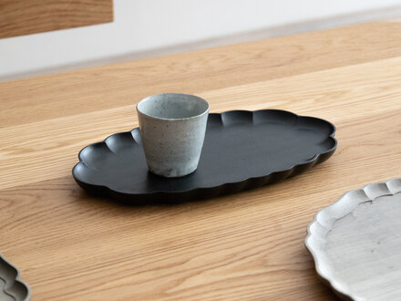 Masashi Ifuji Rinka Oval Plate (Black)