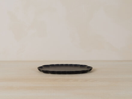 Masashi Ifuji Rinka Oval Plate (Black)