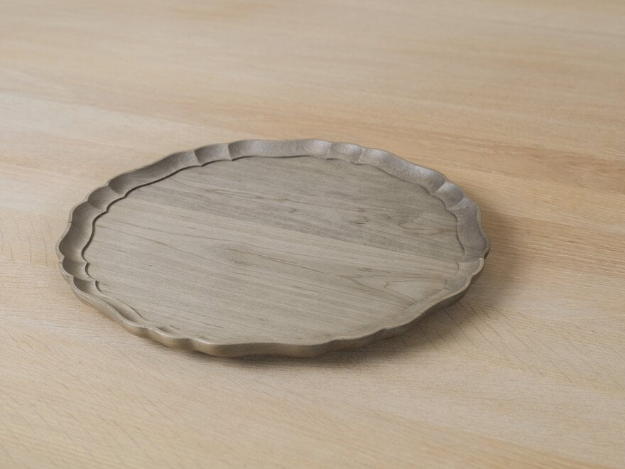 Masashi Ifuji - Italian Square Tray - Grey - Mjölk